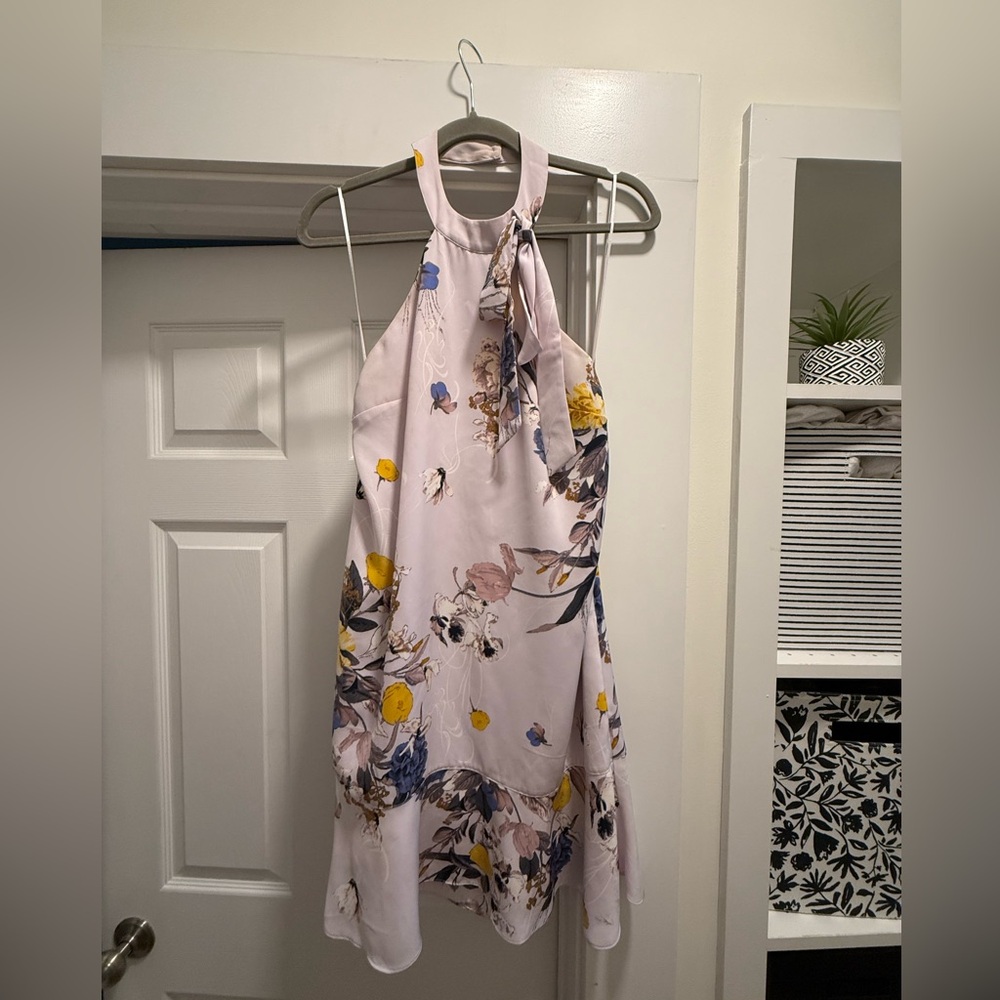 Chelsea28 Floral Dress with Halter Neck